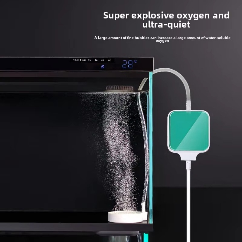 Xiaomi Aquarium Fish Tank - Für Xiaomi Mijia Aquarium-Sauerstoffpumpe, leise Sauerstoffzufuhrpumpe,