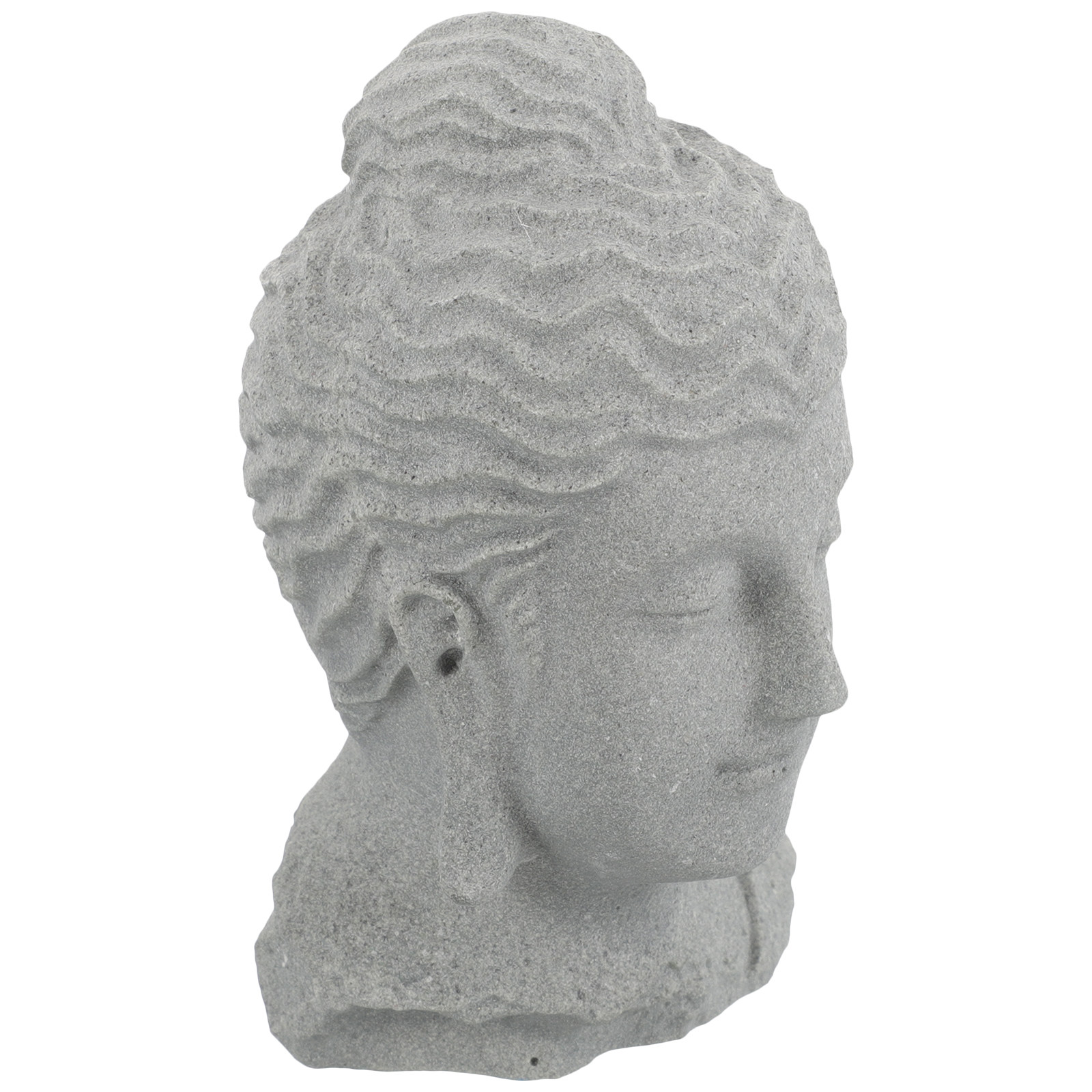 Fish Aquarium Home - Meditierender Buddha-Kopf als Statue für Aquarium,
