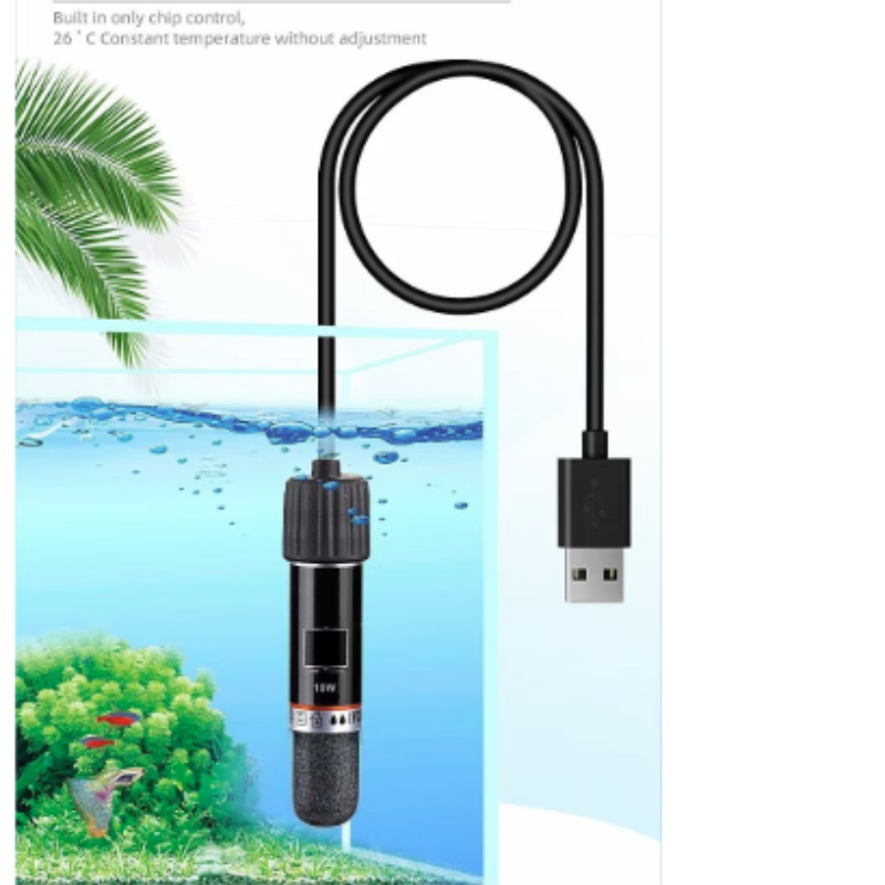 Fish Tank Heater - USB Mini Aquarium Heizstab 10W Tauchbarer