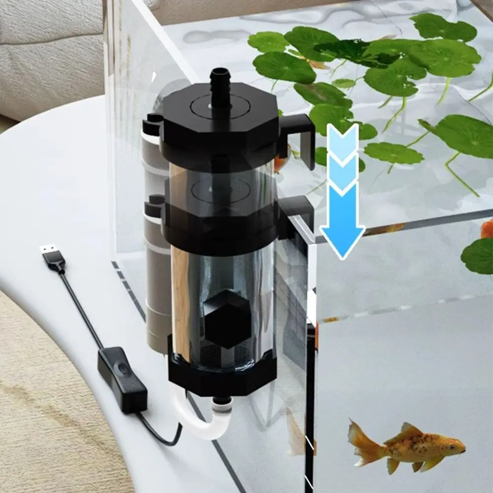 Fish Tank Gravel - Tragbarer Aquarium-Wasserwechsler mit 280 GPH, USB-Betrieb,