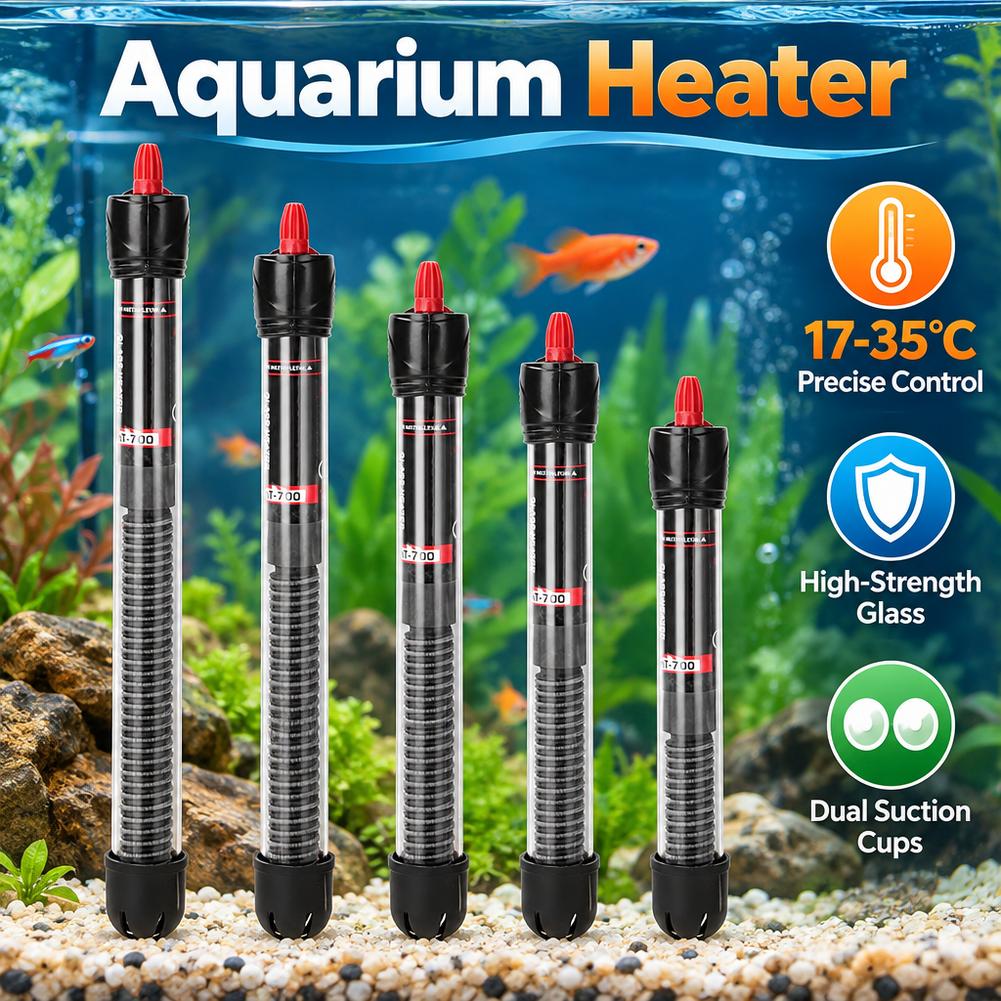 Fish Tank Heater - Aquarium-Tauchheizung mit einstellbarer Temperatur, Heizstab für