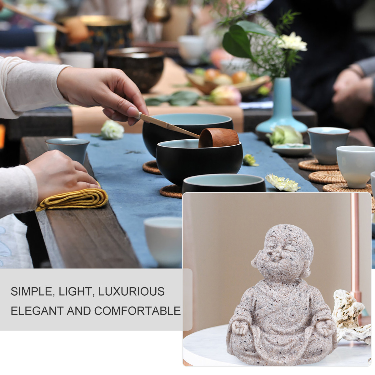 Maitreya Buddha Statue Sandste – Fish Aquarium Home Bewertung und Preis