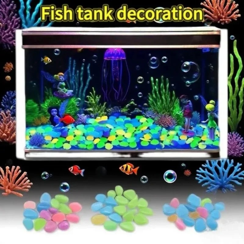 100-1000PCS Leuchtenden Stein  – Fish Aquarium Home Bewertung und Preis